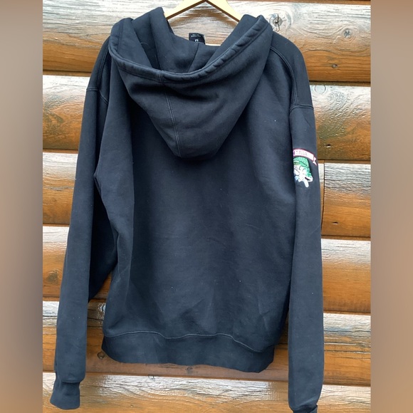 🎣 Lake Mille Lacs HOODIE ICE LIFE MINNESOTA WALLEYE Sweatshirt Jacket Sz M - Picture 9 of 16